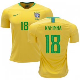 Wholesale Cheap Brazil #18 Rafinha Home Soccer Country Jersey
