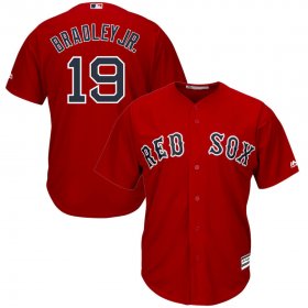 Wholesale Cheap Boston Red Sox #19 Jackie Bradley Jr. Majestic Alternate Official Cool Base Player Jersey Scarlet