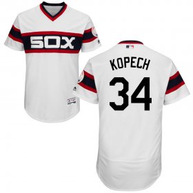 Wholesale Cheap White Sox #34 Michael Kopech White Flexbase Authentic Collection Alternate Home Stitched MLB Jersey