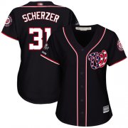 Wholesale Cheap Nationals #31 Max Scherzer Navy Blue Alternate 2019 World Series Champions Women's Stitched MLB Jersey