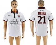 Wholesale Cheap OGC Nice #21 Pereira Away Soccer Club Jersey