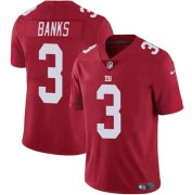 Cheap Men's New York Giants #3 Deonte Banks Red 2023 F.U.S.E. Vapor Untouchable Limited Football Stitched Jersey