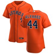 Wholesale Cheap Men's Houston Astros #44 Yordan Alvarez Nike Orange Alternate 2020 Authentic Team MLB Jersey