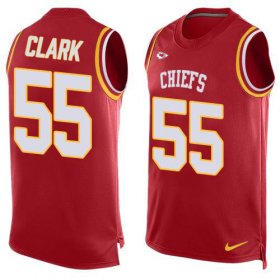 Wholesale Cheap Nike Chiefs #55 Frank Clark Red Team Color Men\'s Stitched NFL Limited Tank Top Jersey