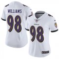 Wholesale Cheap Nike Ravens #98 Brandon Williams White Women's Stitched NFL Limited Vapor Untouchable Limited Jersey