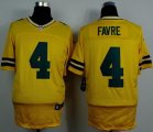 Wholesale Cheap Nike Packers #4 Brett Favre Yellow Alternate Men's Stitched NFL Elite Jersey