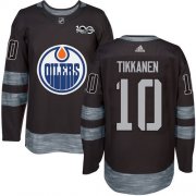Wholesale Cheap Adidas Oilers #10 Esa Tikkanen Black 1917-2017 100th Anniversary Stitched NHL Jersey