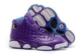 Wholesale Cheap Womens Air Jordan 13 Violet Purple/blue-white