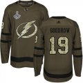 Cheap Adidas Lightning #19 Barclay Goodrow Green Salute to Service Youth 2020 Stanley Cup Champions Stitched NHL Jersey