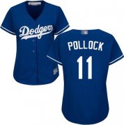 Women's A. J. Pollock Royal Blue Alternate Jersey - #11 Baseball Los Angeles Dodgers Cool Base