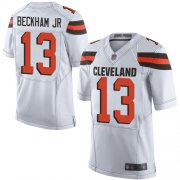 Wholesale Cheap Nike Browns #13 Odell Beckham Jr White Men's Stitched NFL New Elite Jersey