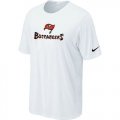 Wholesale Cheap Nike Tampa Bay Buccaneers Authentic Logo NFL T-Shirt White