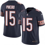 Wholesale Cheap Nike Bears #15 Eddy Pineiro Navy Blue Team Color Men's Stitched NFL Vapor Untouchable Limited Jersey