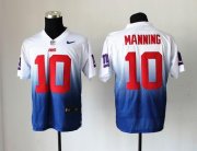 Wholesale Cheap Nike Giants #10 Eli Manning Royal Blue/White Men's Stitched NFL Elite Fadeaway Fashion Jersey