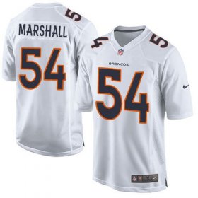 Wholesale Cheap Nike Broncos #54 Brandon Marshall White Men\'s Stitched NFL Game Event Jersey