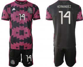 Wholesale Cheap Men 2020-2021 Season National team Mexico home black 14 Soccer Jersey1