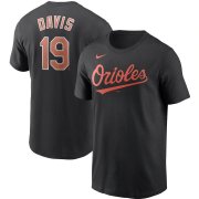 Wholesale Cheap Baltimore Orioles #19 Chris Davis Nike Name & Number T-Shirt Black