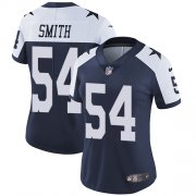 Wholesale Cheap Nike Cowboys #54 Jaylon Smith Navy Blue Thanksgiving Women's Stitched NFL Vapor Untouchable Limited Throwback Jersey