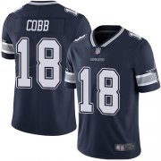 Wholesale Cheap Nike Cowboys #18 Randall Cobb Navy Blue Team Color Youth Stitched NFL Vapor Untouchable Limited Jersey