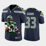 Cheap Seattle Seahawks #33 Jamal Adams Nike Team Hero Vapor Limited NFL 100 Jersey Navy