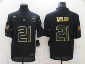 Wholesale Cheap Men\'s Washington Redskins #21 Sean Taylor Black 2020 Salute To Service Stitched NFL Nike Limited Jersey