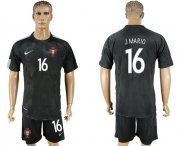 Wholesale Cheap Portugal #16 J.Mario Away Soccer Country Jersey