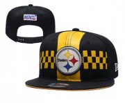 Wholesale Cheap Steelers Team Logo Black 2019 Draft Adjustable Hat YD