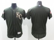 Wholesale Cheap Men Kansas City Royals Blank Green Camo Elite 2022 MLB Jersey