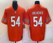 Wholesale Cheap Men's Chicago Bears #54 Brian Urlacher Orange 2023 FUSE Vapor Limited Stitched Jersey