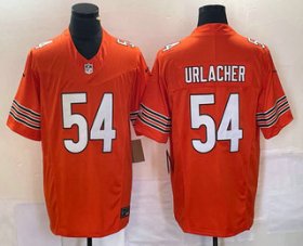 Wholesale Cheap Men\'s Chicago Bears #54 Brian Urlacher Orange 2023 FUSE Vapor Limited Stitched Jersey
