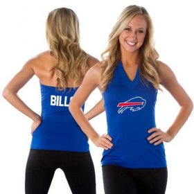 Wholesale Cheap Women\'s All Sports Couture Buffalo Bills Blown Coverage Halter Top