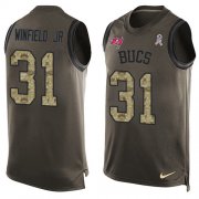 Wholesale Cheap Nike Buccaneers #31 Antoine Winfield Jr. Green Men's Stitched NFL Limited Salute To Service Tank Top Jersey
