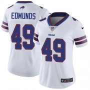 Wholesale Cheap Nike Bills #49 Tremaine Edmunds White Women's Stitched NFL Vapor Untouchable Limited Jersey