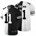 Cheap New England Patriots #11 Julian Edelman Men's Black V White Peace Split Nike Vapor Untouchable Limited NFL Jersey