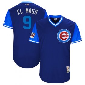 Wholesale Cheap Cubs #9 Javier Baez Royal \"El Mago\" Players Weekend Authentic Stitched MLB Jersey