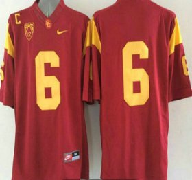 Wholesale Cheap USC Trojans #6 Cody Kessler Red 2015 College Football Nike Limited Jersey