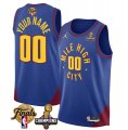 Wholesale Cheap Men's Denver Nuggets Active Player Custom Blue 2023 Nuggets Champions Patch And Finals Patch Statemenr Edition Stitched Basketball Jersey