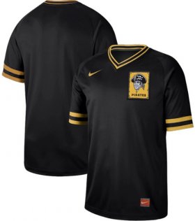 Wholesale Cheap Nike Pirates Blank Black Authentic Cooperstown Collection Stitched MLB Jersey