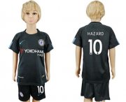 Wholesale Cheap Chelsea #10 Hazard Sec Away Kid Soccer Club Jersey