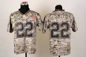 Wholesale Cheap Nike Cowboys #22 Emmitt Smith Camo Men\'s Stitched NFL New Elite USMC Jersey