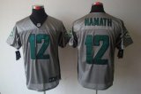 Wholesale Cheap Nike Jets #12 Joe Namath Grey Shadow Men's Stitched NFL Elite Jersey