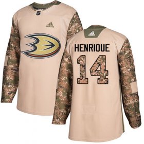 Wholesale Cheap Adidas Ducks #14 Adam Henrique Camo Authentic 2017 Veterans Day Youth Stitched NHL Jersey