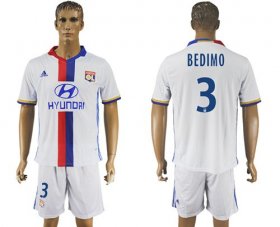 Wholesale Cheap Lyon #3 Bedimo Home Soccer Club Jersey