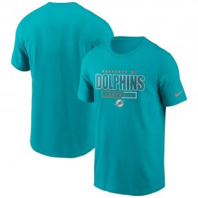 Wholesale Cheap Miami Dolphins Nike Team Property Of Essential T-Shirt Aqua