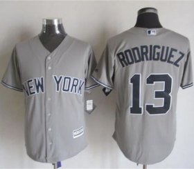 Wholesale Cheap Yankees #13 Alex Rodriguez Grey New Cool Base Stitched MLB Jersey
