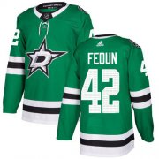Cheap Adidas Stars #42 Taylor Fedun Green Home Authentic Stitched NHL Jersey