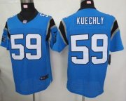 Wholesale Cheap Nike Panthers #59 Luke Kuechly Blue Alternate Men's Stitched NFL Elite Jersey