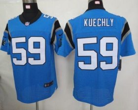 Wholesale Cheap Nike Panthers #59 Luke Kuechly Blue Alternate Men\'s Stitched NFL Elite Jersey