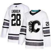 Wholesale Cheap Adidas Flames #28 Elias Lindholm White 2019 All-Star Game Parley Authentic Stitched NHL Jersey