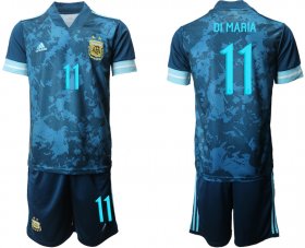 Wholesale Cheap Men 2021 National Argentina away 11 blue soccer jerseys